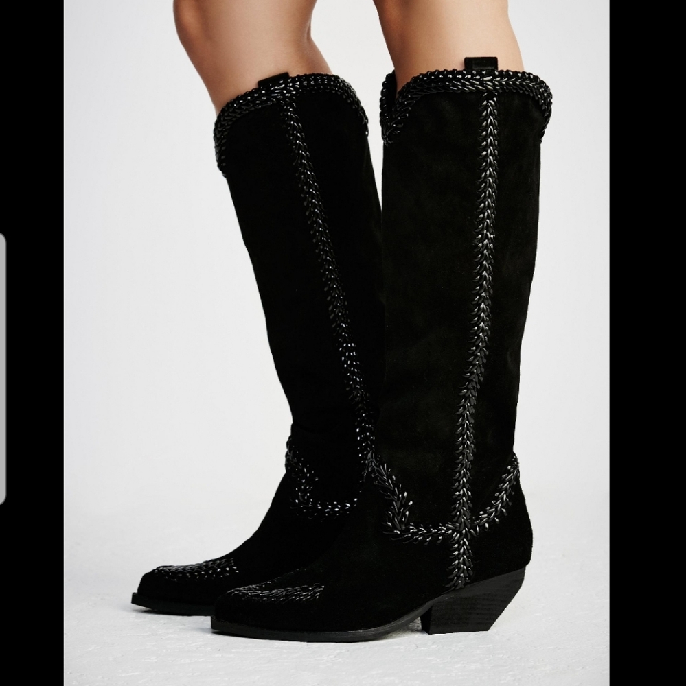 Free People shotgun tall western boot